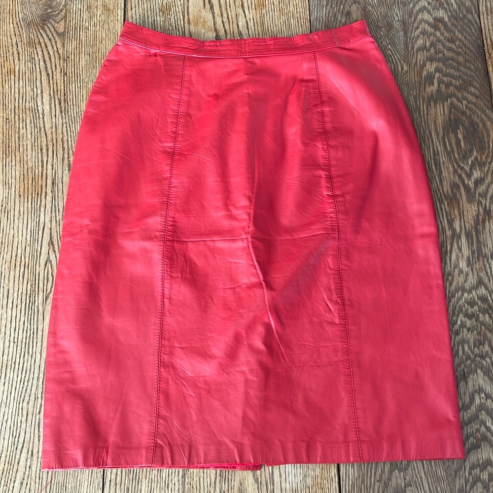 Women's Pink Red Pencil Skirt